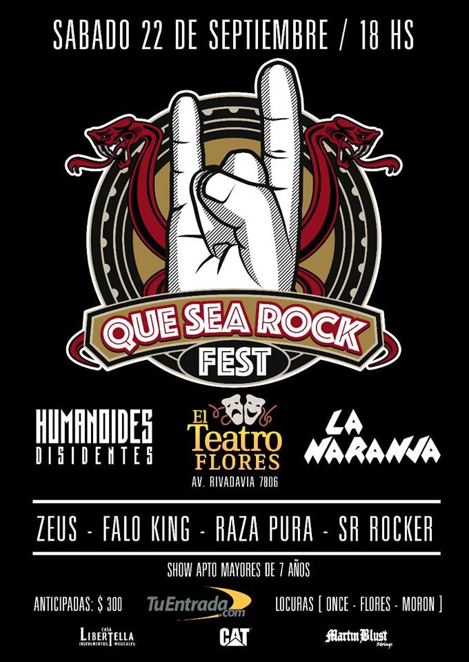 Flyer QUE SEA ROCK FEST faceboock